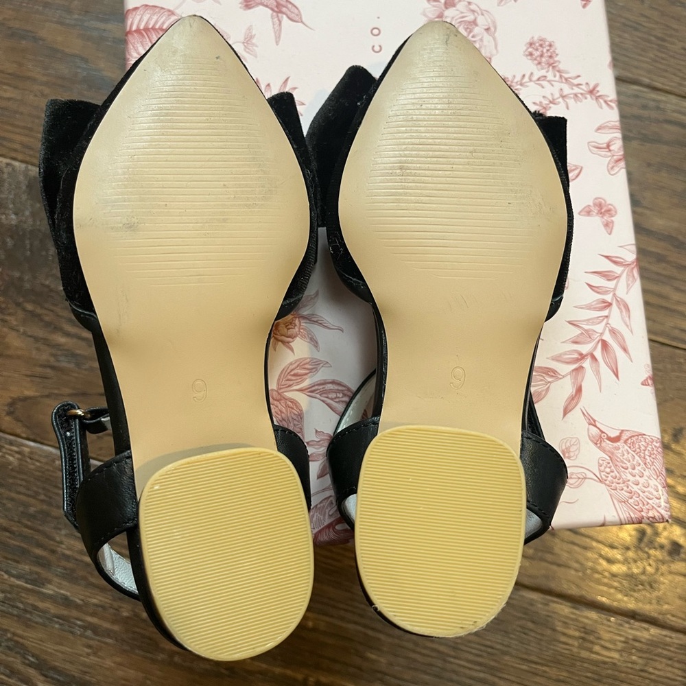 Ivy City Mini Eloise Black Bow Heels - Picture 4 of 5
